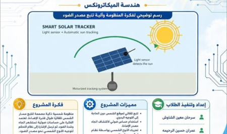 مشروع ميكاترونكس المنظومة الشمسية الذكية