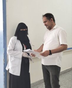 زيارة تفقدية لمتابعة التدريب السريري