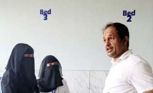 طلاب التمريض بالمستشفى الجمهوري ومركز الأورام